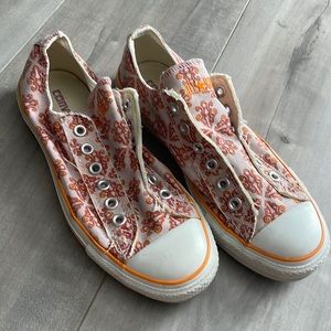 Fluer print converse slip on